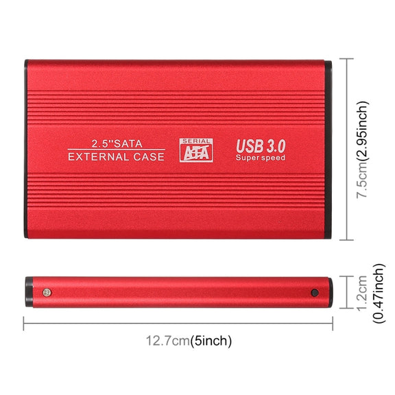 Richwell SATA R2-SATA-160GB 160GB 2.5 inch USB3.0 Super Speed Interface Mobile Hard Disk Drive(Red)