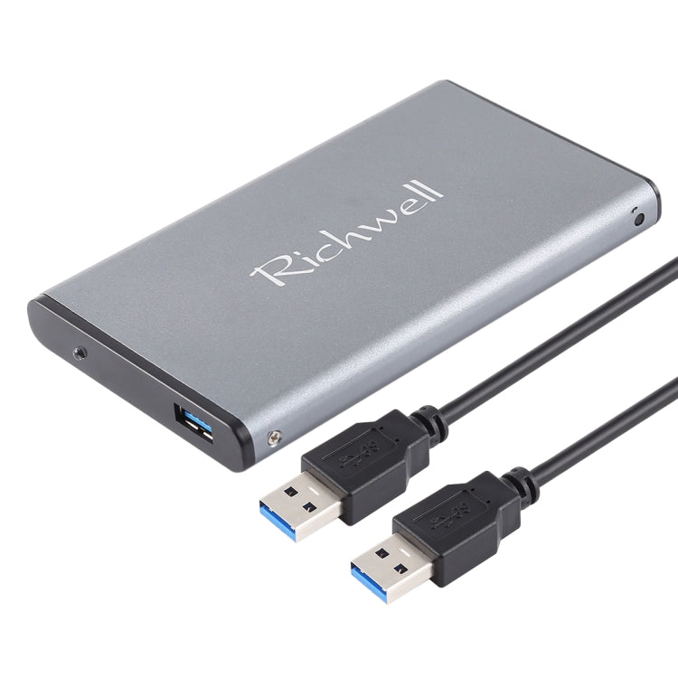 Richwell SATA R2-SATA-250GB 250GB 2.5 inch USB3.0 Super Speed Interface Mobile Hard Disk Drive(Grey) - free shipping - PMC Jewellery - Order now!