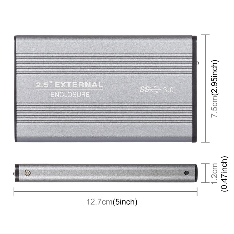 Richwell SATA R2-SATA-320GB 320GB 2.5 inch USB3.0 Super Speed Interface Mobile Hard Disk Drive(Grey)