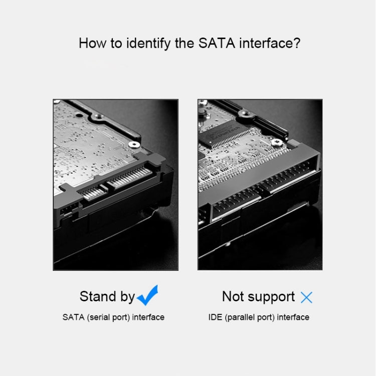 2.5 / 3.5 inch USB3.0 Dual SATA HDD Enclosure with HUB & OTB Function, The Maximum Support Capacity: 16TB