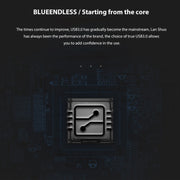 Blueendless U23Q SATA 2.5 inch Micro B Interface HDD Enclosure with USB-C / Type-C to USB-C / Type-C Cable, Support Thickness: 1cm or less