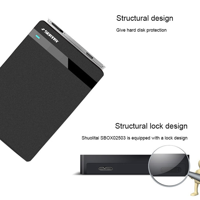 SEATAY HD213 Tool Free Screwless SATA 2.5 inch USB 3.0 Interface HDD Enclosure, The Maximum Support Capacity: 2TB(White) - free shipping - PMC Jewellery - Order now!