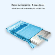 SEATAY HD213 Tool Free Screwless SATA 2.5 inch USB 3.0 Interface HDD Enclosure, The Maximum Support Capacity: 2TB(White)