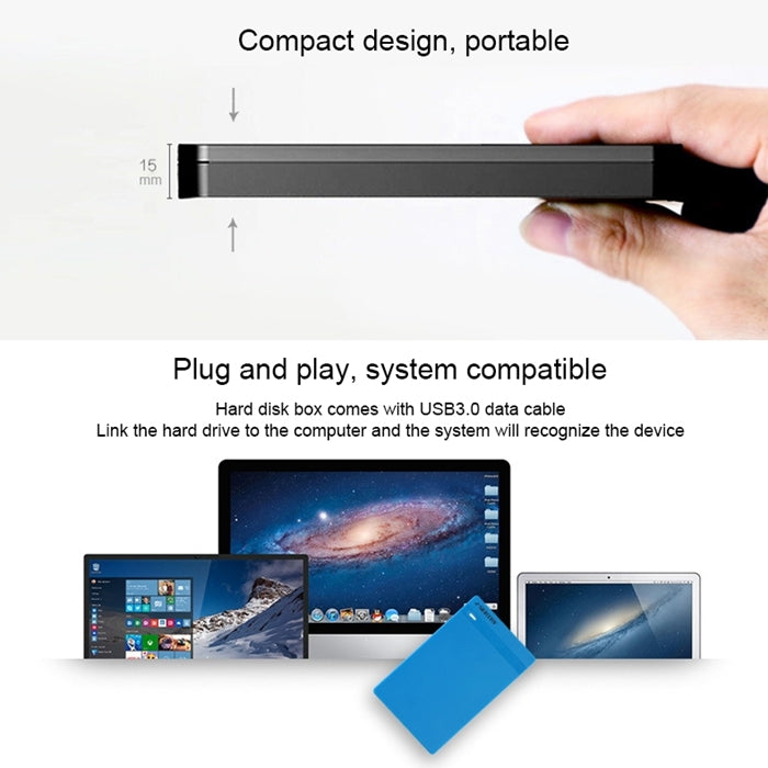 SEATAY HD213 Tool Free Screwless SATA 2.5 inch USB 3.0 Interface HDD Enclosure, The Maximum Support Capacity: 2TB(White) - free shipping - PMC Jewellery - Order now!