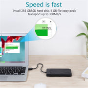 UNITEK SATA 2.5 inch USB 3.0 Interface HDD Enclosure, Length: 30cm