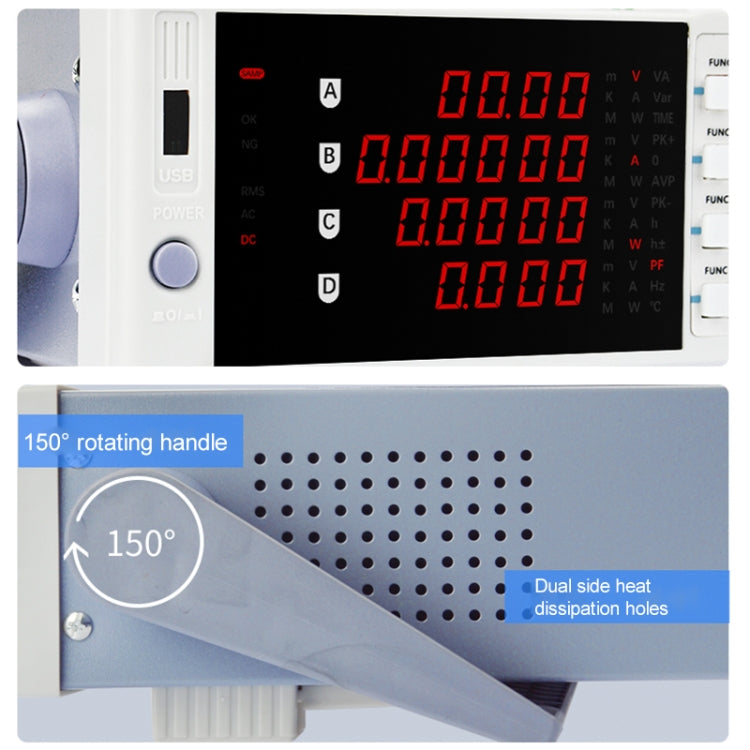 DCUU PM310 Intelligent Electrical Parameters Measuring Instrument (US Plug) - Current & Voltage Tester by PMc TechLife | Online Shopping South Africa | PMc TechLife | Buy Now Pay Later Mobicred