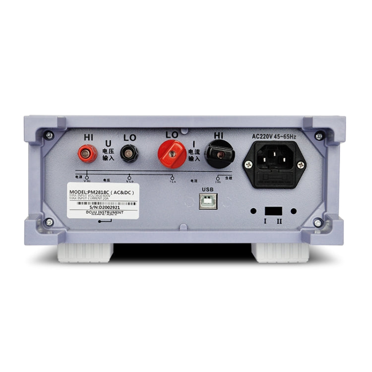 DCUU PM2818C AC / DC 40A Intelligent Electrical Parameters Measuring Instrument (EU Plug)
