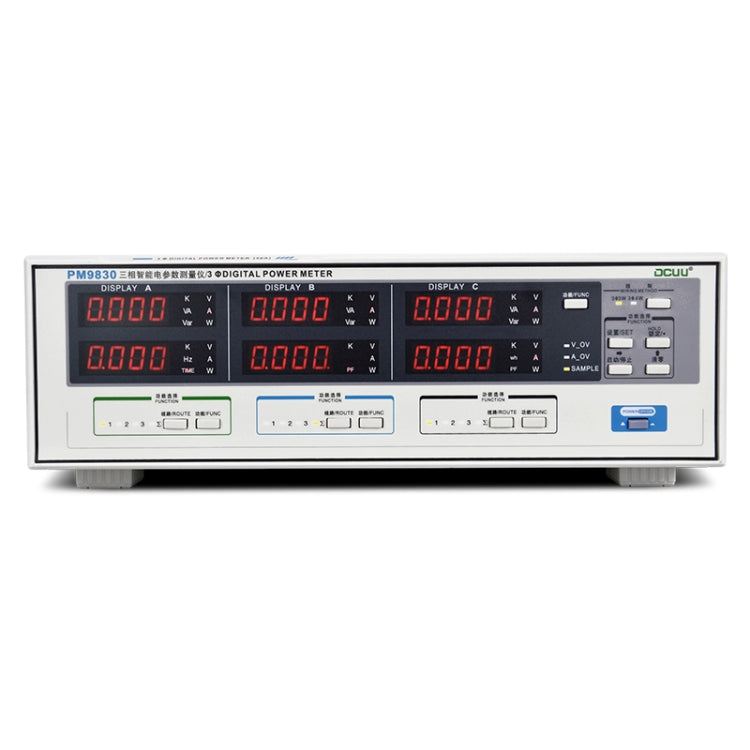 DCUU PM9830 500V 40A Three Phase Digital AC Voltage Current Power Factor & Power Meter (US Plug) - Current & Voltage Tester by PMc TechLife | Online Shopping South Africa | PMc TechLife | Buy Now Pay Later Mobicred
