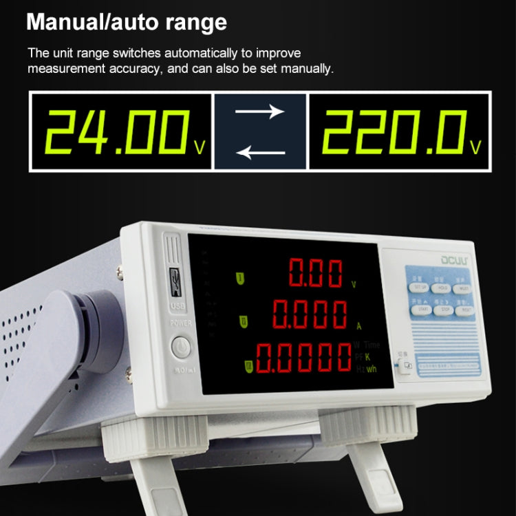 DCUU PM9915 Intelligent Electrical Parameters Measuring Instrument (US Plug) - Current & Voltage Tester by PMC TechLife | Online Shopping South Africa | PMC TechLife | Buy Now Pay Later Mobicred