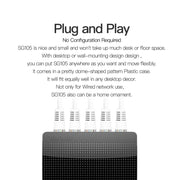 Tenda SG105 Mini 5 Ports 1000Mpbs Fast Gigabit Ethernet Network Switch  LAN HUB