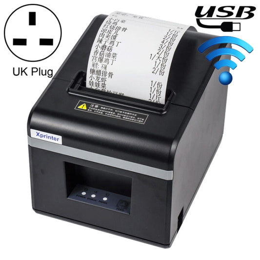 Xprinter N160II USB+WIFI Interface 80mm 160mm/s Automatic Thermal Receipt Printer, UK Plug - free shipping - PMC Jewellery - Order now!