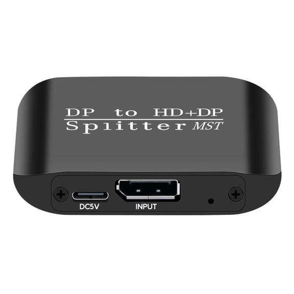 NK-W60 DP DisplayPort To HDMI, DP DisplayPort Splitter MST / SST Monitor Switcher (Black)