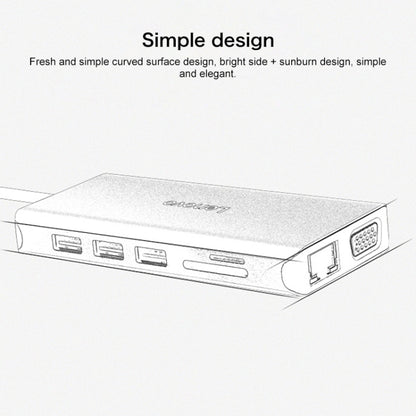 Lenovo LX0801 Type-C / USB-C Network Cable Interface Converter Docking Station - free shipping - PMC Jewellery - Order now!