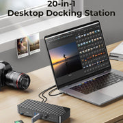 ORICO DKA20-BK-BP 10Gbps 20 in 1 Type-C 3.0 HUB Docking Station (US Plug)
