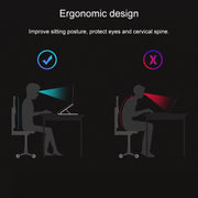 Laptop Stand Desktop Raise Bracket Cooling Base Lifting Holder Foldable (White)