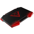 dual USB Ports Five-core Radiator Notebook Computer  Holder (Red) - Laptop Stand by PMC TechLife | Online Shopping South Africa | PMC TechLife | Buy Now Pay Later Mobicred