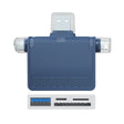 NK-939C 3 in 1 USB to USB-C / Type-C + 8PIN Multifunctional Docking Station (Blue) - USB HUB by PMC TechLife | Online Shopping South Africa | PMC TechLife | Buy Now Pay Later Mobicred