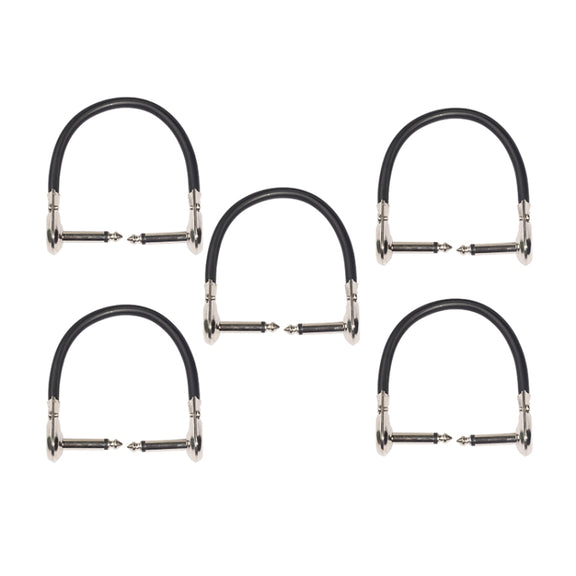 5 PCS TC095-15 6.35mm Male to Male Guitar Effector Connector Cable