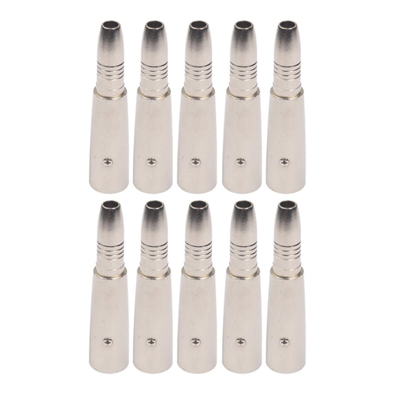 10 PCS LZ1164-1 6.35mm XRL Female to Male Audio Adapter