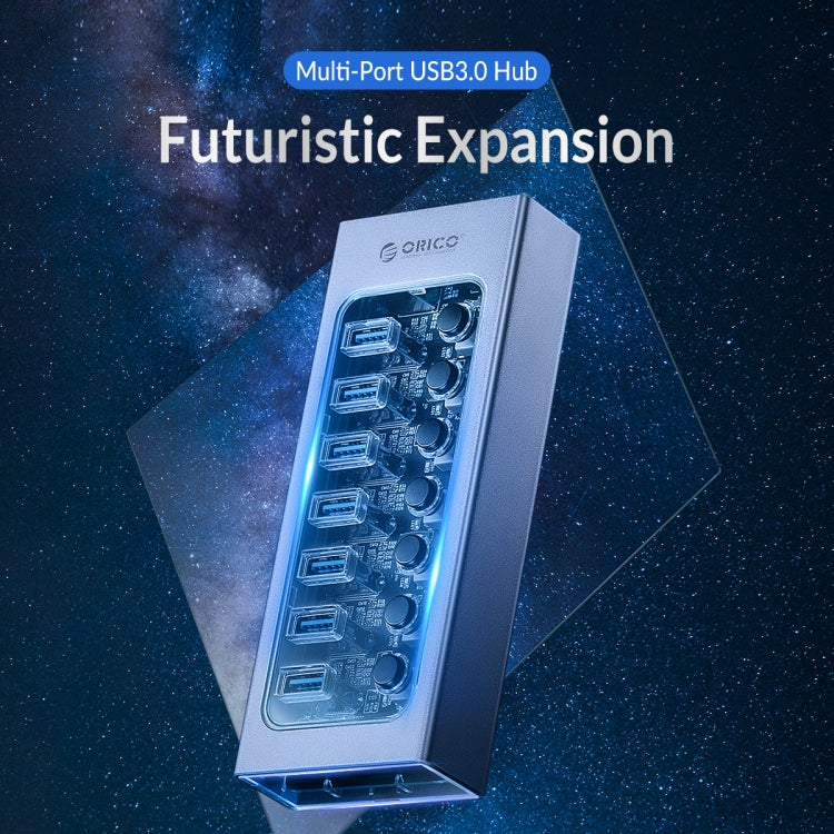 ORICO AT2U3-13AB-GY-BP 13 Ports USB 3.0 HUB with Individual Switches & Blue LED Indicator, AU Plug - free shipping - PMC Jewellery - Order now!