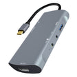 Z41 6 in 1 USB-C / Type-C to PD USB-C / Type-C + HD HDMI + USB 3.0 + 3.5mm AUX + USB + Microphone Interface Multifunctional Docking Station Video Capture Card (Grey) - Video Capture Solutions by PMC TechLife | Online Shopping South Africa | PMC TechLife | Buy Now Pay Later Mobicred