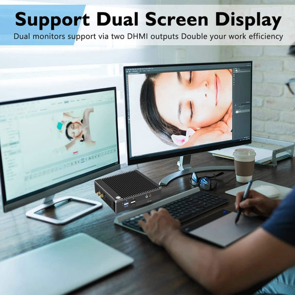 K620D Windows (Not Include XP) & Linux Mini PC without Memory and Hard Disk, Intel Celeron N2840 Dual Core 4 Threads, up to 2.0GHz