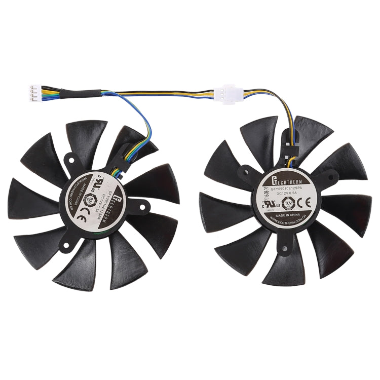 DC 12V 0.5A 4 Pin Female Original Desktop Computer Radiator Cooling Fan CPU Cooling Fan, Diameter: 8.5mm, Pairs - Fan Cooling by PMC TechLife | Online Shopping South Africa | PMC TechLife | Buy Now Pay Later Mobicred