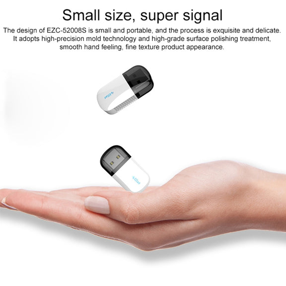 EZCast EZC-5200BS 600Mbps Dual Band WiFi + Bluetooth USB 2.0 Wireless Adapter (White)