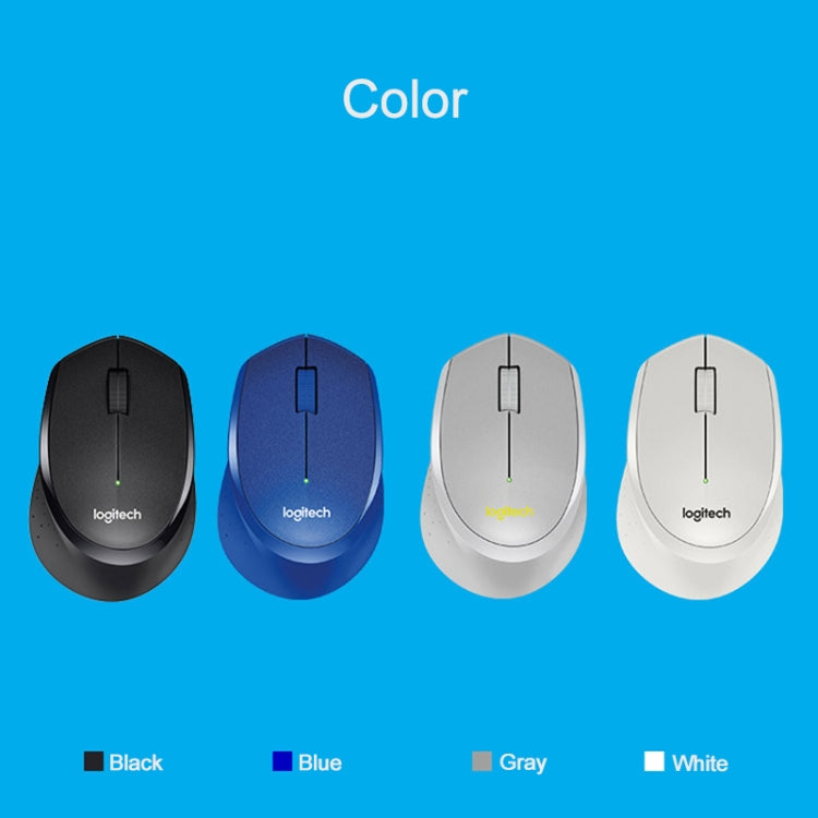 Logitech M330 Wireless Optical Mute Mouse with Micro USB Receiver (White)