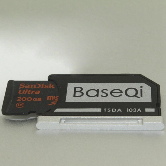 BASEQI Hidden Aluminum Alloy High Speed SD Card Case for Dell XPS 15.6 inch (9560 / 9570) Laptop