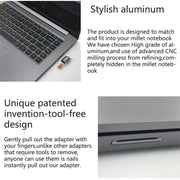 BASEQI Hidden Aluminum Alloy SD Card Case for Xiaomi Pro 15.6 inch GTX1060 Laptop