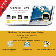 BASEQI 503MSV 128GB Aluminum Alloy Micro SD(TF) Memory Card for Macbook Pro Retina 15 inch (2012