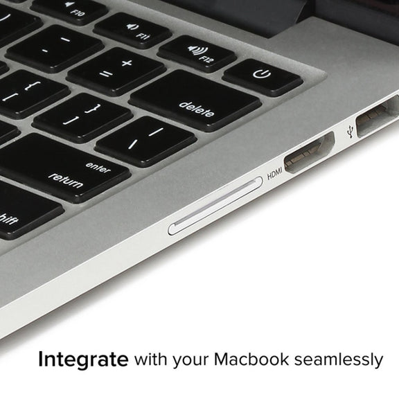 BASEQI 503ASV Hidden Aluminum Alloy SD Card Case for Macbook Pro Retina 15 inch (Mid-2012 to Early 2013) Laptops
