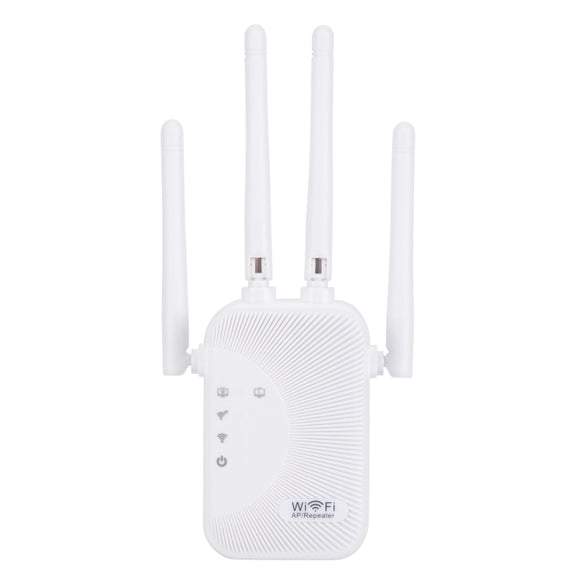 SM-010 Four-antenna 300M Repeater WiFi Wireless Router (US Plug)