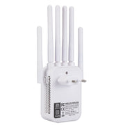 SM-011 Six-antenna 1200M Repeater WiFi Wireless Router (EU Plug)