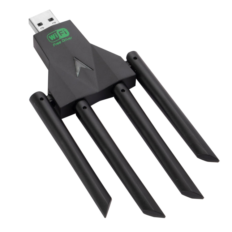 1300Mbps 5G Wireless Network Card Gigabit Dual Band Driver-free USB WiFi Receiver - USB Network Adapter by PMC TechLife | Online Shopping South Africa | PMC TechLife | Buy Now Pay Later Mobicred