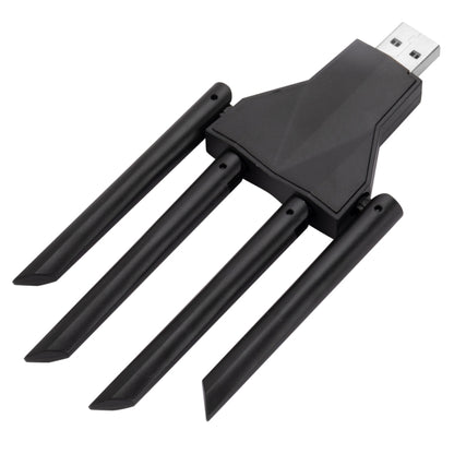 1300Mbps 5G Wireless Network Card Gigabit Dual Band Driver-free USB WiFi Receiver - USB Network Adapter by PMC Jewellery | Online Shopping South Africa | PMC Jewellery | Buy Now Pay Later Mobicred
