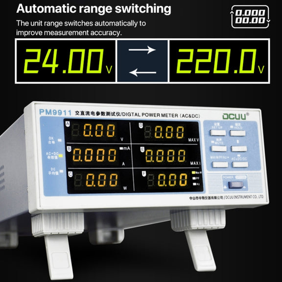 DCUU PM9911 Intelligent Electrical Parameters Measuring Instrument(EU Plug)