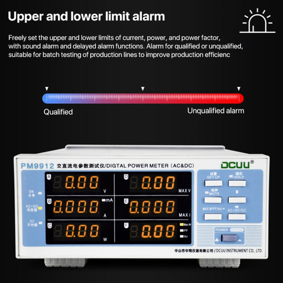DCUU PM9912 Intelligent Electrical Parameters Measuring Instrument(US Plug)