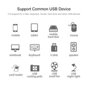 2 in 1 TF / SD Card Reader + 3 x USB 3.0 Ports to USB-C / Type-C HUB Converter, Cable Length: 26cm (White)