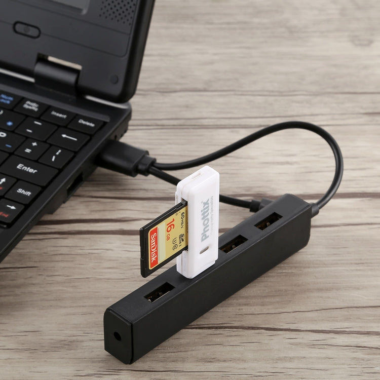 3 in 1 USB-C / Type-C + Micro USB + 4 x USB 2.0 Ports HUB Converter, Cable Length: 12cm(Black) - USB 2.0 HUB by PMC Jewellery | Online Shopping South Africa | PMC Jewellery | Buy Now Pay Later Mobicred