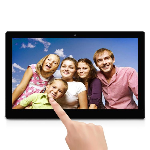 HSD-P537 Touch Screen All in One PC with Holder, 4GB+32GB, 15.6 inch Android 14 RK3576S Octa Core (Black)