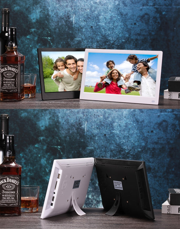 11.6 inch FHD LED Display Digital Photo Frame with Holder & Remote Control, MSTAR V56 Program, Support USB / SD Card Input (Black)