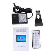 12.5 inch FHD LED Display Digital Photo Frame with Holder & Remote Control, MSTAR V56 Program, Support USB / SD Card Input (Black)