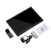 14-inch Digital Photo Frame Electronic Photo Frame Ultra-narrow Side Support 1080P Wall-mounted Advertising Machine(Black)