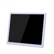 15-inch Digital Photo Frame Electronic Photo Frame Ultra-narrow Side Support 1080P Wall-mounted Advertising Machine, US/EU/UK Plug(White)