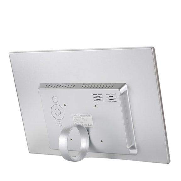 15-inch Digital Photo Frame Electronic Photo Frame Ultra-narrow Side Support 1080P Wall-mounted Advertising Machine(Silver Grey)