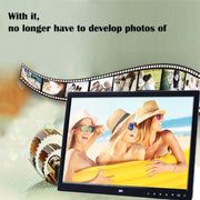 13.0 inch LED Display Digital Photo Frame with Holder / Remote Control, Allwinner, Support USB / SD Card Input / OTG (Black)