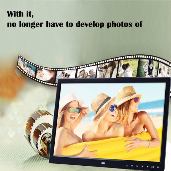 13.0 inch LED Display Digital Photo Frame with Holder / Remote Control, Allwinner, Support USB / SD Card Input / OTG (Black)