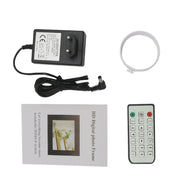 17.0 inch LED Display Digital Photo Frame with Holder / Remote Control, Allwinner Technology, Support USB / SD Card Input / OTG, US/EU/UK Plug(White)